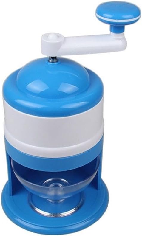 gfhjgjhj Portable Hand Crank Manual Ice Shaver Crusher Shredding Snow Cone Maker Machine Tool