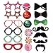 UNOMOR Photo Booth Props for Birthday - 56 Count