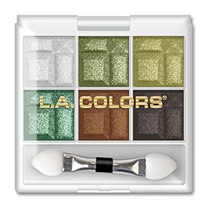 L.A Colors 6 Color Eyeshadow Palette, Charming, 4g