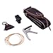 Mugig Guitar Accessories Kit with Tuner, Capo, Acoustic String, Straps and Picks Set with Leather Package