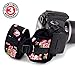 USA GEAR DualGRIP Professional Grip Camera Hand Strap with Neoprene Design and Metal Plate - Compatible with Canon, Fujifilm, Nikon, Sony, and More DSLR, Mirrorless, Point & Shoot Cameras (Floral)