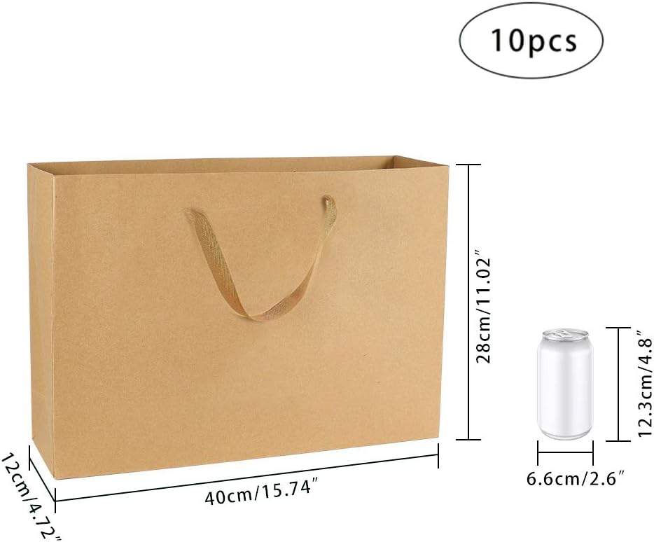 PH PandaHall 10 Pack Extra Large Gift Bags with Handles - Image 4
