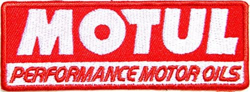 MOTUL High Performacne Fully Synthetic Motor Oil Logo Sign Sponsor Motorsport Racing Biker Team Patch Iron on Applique Embroidered T shirt Jacket Costume BY SURAPAN