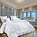 NP 1200 Thread Count GOOSE DOWN Comforter , CAL King Size, 1200TC - 100% Egyptian Cotton Cover, 750 Fill Power, 65 Oz Fill Weight, White Color