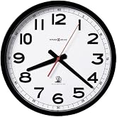 Howard Miller Eagle Wall Clock II, Multicolor Soft Ticking Crystal Glass with White Dial | with Special Radio-Controlled Movement for Living Room, Office &amp; Home Decor Heirloom Modern Clocks
