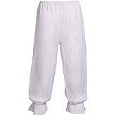 BLESSUME Victorian Underclothing Pants Lady Pantaloons White Bloomers Retro Underpants