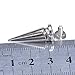 10 Sets Cone Screwback Spikes Studs 25mm Silver / Iron with Nickel Plating, Can Bring You A Lot of DIY Pleasure