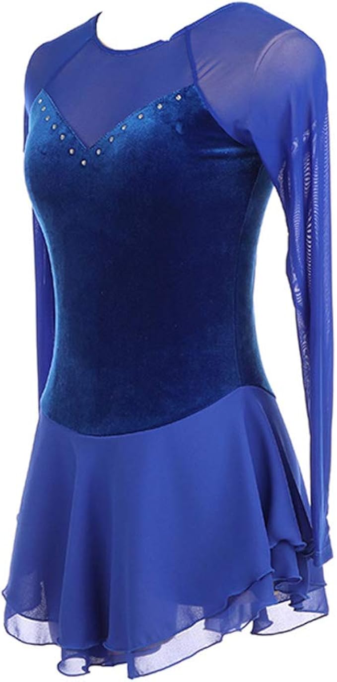 Damen Tanzkleid Mit Strass - Ärmellos & Rückenfrei Für Auftritte