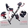 Mini Exercise Bike Pedal Exerciser Resistance Cycle Indoor Gym Black