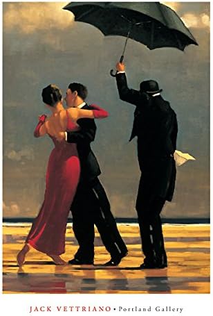 The Singing Butler Jack Vettriano Umbrella Love Dancing Beach Print Vertical 29 8x40 Amazon Co Uk Kitchen Home
