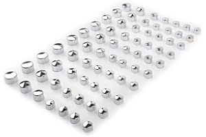 Chcury1 70 Pcs Motorcycle Bolt Covers Bolt Head Caps Plastic For Harley For Softail Electra Street Glide Road Glide 2017-2020