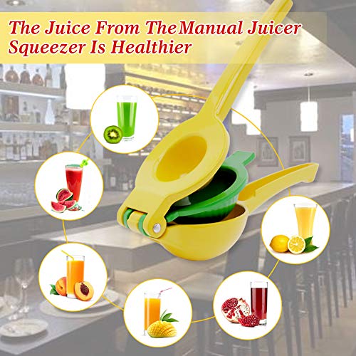 Manual Citrus Juicer - Heavy Duty Aluminum Lemon Squeezer In Green