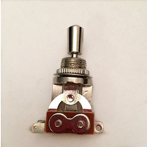 Chrome Electric Guitar 3 Way Toggle Switch Pickup Selector Switch with Brass Tip Knob
