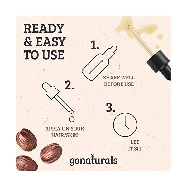 GoNaturals-Cold-Pressed-Jojoba-Oil-Organic-Jojoba-Oil-for-Hair-Pure-Jojoba-Oil-for-Dry-Hair-Achieving-Natural-Hair-Shine-A-Skin-Cleanser-and-Face-Moisturiser-for-Dry-Skin-100ml GONATURALS Organic Jojoba Oil for Skin & Hair Care - A Skin Care Face Oil & Organic Hair Oil Serving as A Face…