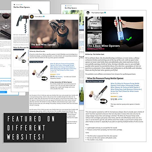 Wine Ziz Amazingly Simple Wine Opener with Foil Cutter Gift Set for