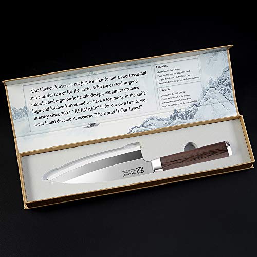 5 Knife+6+5+Knife+German+Steel+Wenge+Handle+Razor+Heads+Keemake