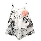 FEITONG Girls Wash Painting T-shirt Shorts Set Clothes Suit (Age:6-7Y)