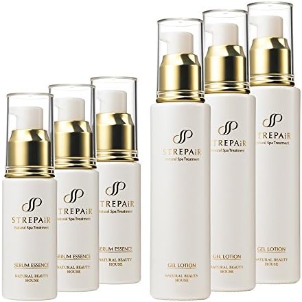 ストレピア Strepair おすすめ特集 スキンケア基本2点bセット セラムエッセンス 30ml ゲルローション 約6か月分 60ml 3セットまとめ買い