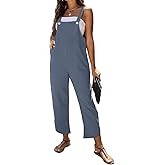 AMEBELLE Women's Sleeveless Cotton Linen Overalls Rompers Baggy Wide Leg Jumpsuits