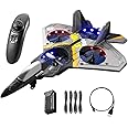soputry V17 Jet Fighter Stunt RC Airplane, Toy Remote Control Plane, Aero Remoto Airplane with 360° Spin and Light, Model Plane Glider V17- Gray