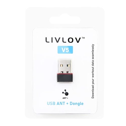 LIVL0V V5 USB ANT+ Dongle for Garmin Fitness Devices, USB ANT