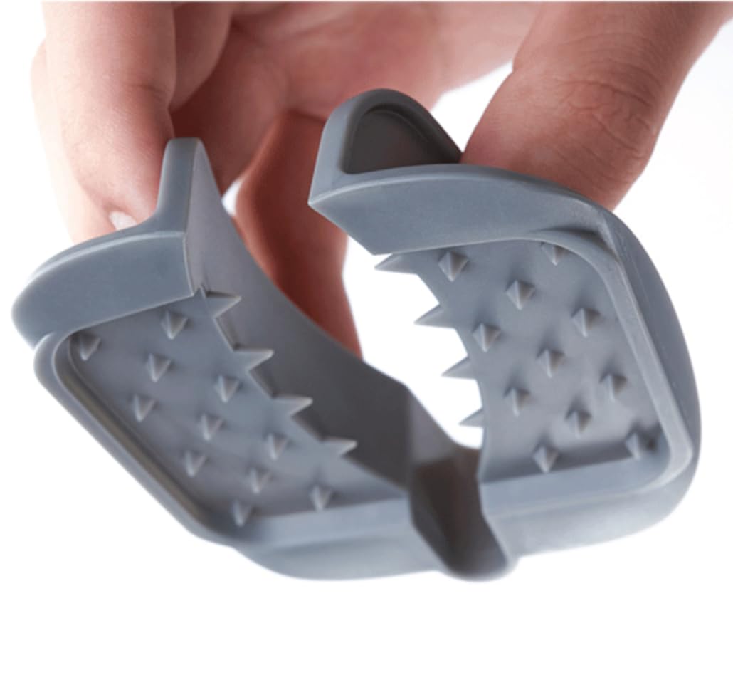 Photo 1 of ZKIRON Safety Hand Guard for Mandoline Slicers – Ergonomic, Non-Slip Grip, Durable for Smooth and Safe Slicing of Fruits & Vegetables (Gray)