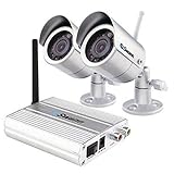 NEW Swann Sw233W02 Nighthawk 2 Pack Wireless Security Outdoor  Indoor Cameras Sw233W02