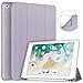 Soke Case Fits for iPad 6th/5th Generation with Pencil Holder - [Full Body Protection + Auto Wake/Sleep], Shockproof Soft TPU Back Cover for Apple iPad 9.7 inch 2018/2017, Violet