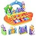 Forstart Learn-to-Play Musical Toy Piano with 8 Keys Keyboard Animal Playground LED Light Early Education Instrument Favorites Busy Babies Toddlers Preschoolers Learning
