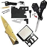 Credit Card Tool Wallet Tool Tactical Multitools with 18 in 1 Pocket Tool Survival Card Tool,Folding Card Knife Wallet Knife,11 in 1 Multitool Card,Key Knife Keychain Knife,4 Type/Set Tactical Gadgets