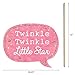 Big Dot of Happiness Pink Twinkle Twinkle Little Star - Baby Shower or Birthday Party Photo Booth Props Kit - 20 Count