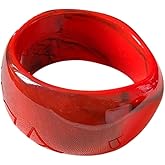 Caiyao Colorful Square Round Acrylic Resin Bangle Bracelets Vintage Candy Color Wide Irregular Geometric Plastic Bracelet Chunky Tortoiseshell Acetate Plate Wristbands for Women Jewelry Gifts