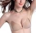 Lovesfay Adhesive Bras for Women Push up Strapless Backless Bra Silicone Bra (B, Beige)