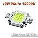Hontiey High Power LED Chip 10W Cool White Light 10000K-15000K Cold Bulbs 10 Watt Beads DIY Spotlights Floodlight COB Integration Lamp SMD