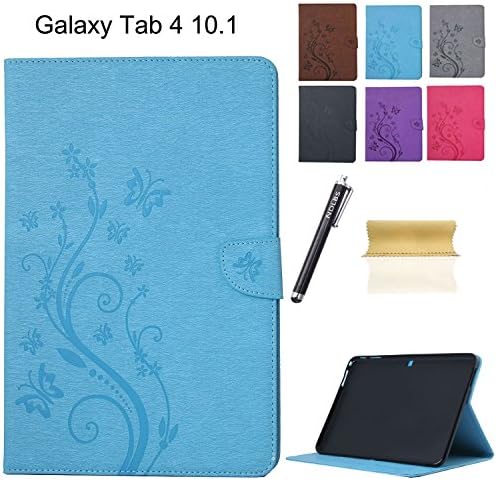 Samsung Galaxy Tab 4 10.1 T530 Case,Gkin PU Leather [KickStand] Case Cover with Flip Folio Wallet Simple Cover Case for Samsung Galaxy Tab 4 10.1 T530(Blue)