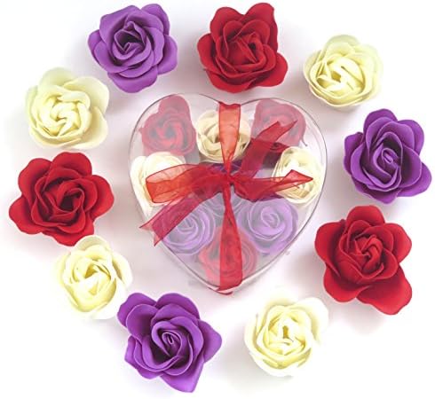 Valentine's Day Rose bath bombs, nine colorful Rose bath bombs great for christmas gift.
