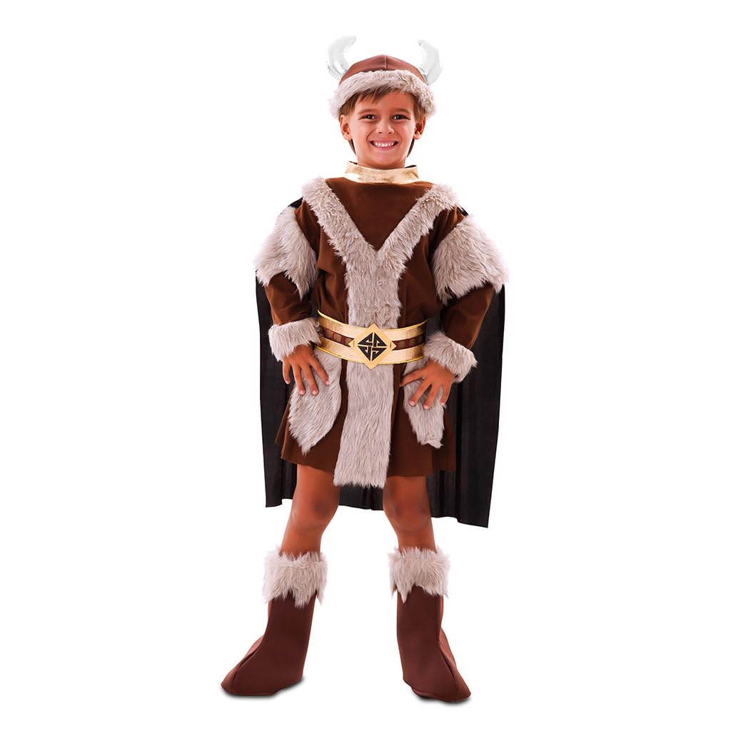 FYASA EUROCARNAVALES Viking Costume Brown Boy – Brown – 10 to 12 Years (139-155 cm)