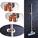 Sumnacon Mop Broom Holder Organizer, 2 Pcs 3M Self Adhesive Wall Mounted Mop Hooks Broom Hanger Holder with Spring Clip Design Bath Mounted Home Tools/Kitchen Organizer Rack(Oval)