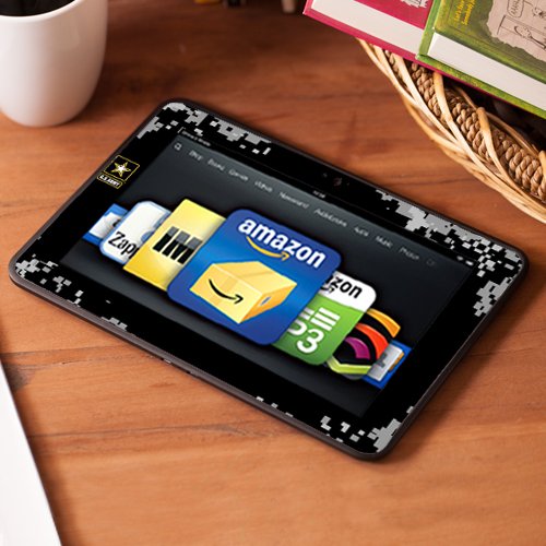 Kindle Fire HD 8.9" Skin Kit/Decal - Army Pride, Black (will not fit HDX models)