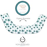Kaydee Baby ONE PIECE ORGANIC Reversible Drool & Teething Pad With ORGANIC Fleece Inner Lining for Ergobaby Carrier - Variety of Colors Available (Flowers)