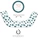 Kaydee Baby Organic Reversible Drool & Teething Pad With Fleece Inner Lining for Ergobaby Carrier - Flower & Herringbone
