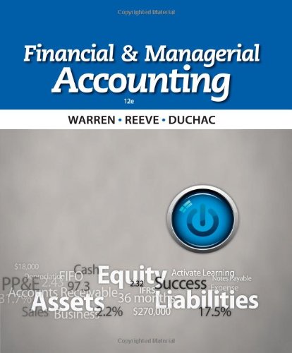 Financial & Managerial Accounting, 12th Edition Front Cover