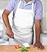Utopia Kitchen Bib Aprons Bulk, 2 Pack Aprons, White