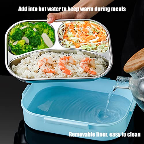 Student Bento Boxes, Lunch Box for Adults Kids 1500ml Stainless