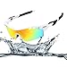Ewin E11 Polarized Sports Sunglasses with 4 Interchangeable Lenses for Men Women Golf Baseball Volleyball Fishing Cycling Driving Running Glasses, TR90 Unbreakable Frame, Waterproof, Anti-Fog Lens