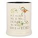 Elanze Designs As for Me and My House Ceramic Stoneware Electric Large Jar Candle Warmer