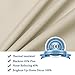 H.VERSAILTEX Beige Tie Up Curtains Blackout Thermal Insulated Energy Efficient Shade Home Decoration Solid Rod Pocket Window Treatment for Kids' Room, Highly Durable (42W x 63L, Set of 1)