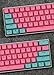 Taide Shine-ThroughPBT Keycaps,61 Key ANSI Layout OEM Profile PBT Thick Keycaps for 61 Mechanical Keyboard with Key Puller Keycaps only Color 33