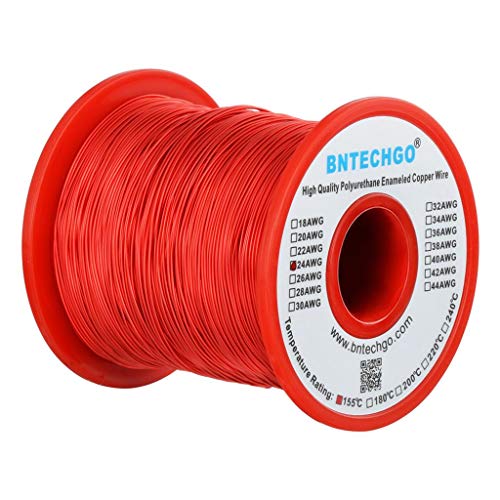 BNTECHGO 24 AWG Wire Enameled Copper Wire Enameled