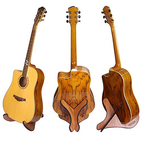 GLEAM Acoustic Guitar Stand - Universal Wooden Guitar Stand - Thumbnail 2